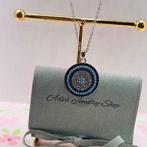 Gorgeous Evil Eye Necklace, Necklace, Jewelry, Gift Jewelry, Gold Jewelry